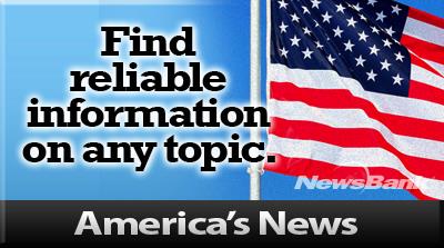 NewsBank Graphic with American Flag